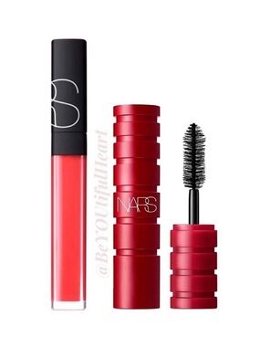 NARS Lashes and Lips Duo - Limited Edition Lip Gloss in Huahine & Black Mascara